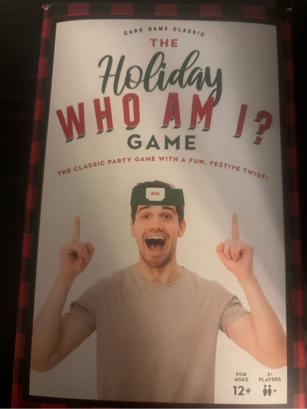The Holiday Who Am I? Game — Festive Party Card Game (Green)